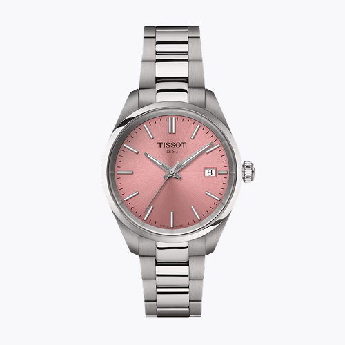 Tissot PR 100 Quartz 34mm Women's Pink Dial & Stainless Steel Watch