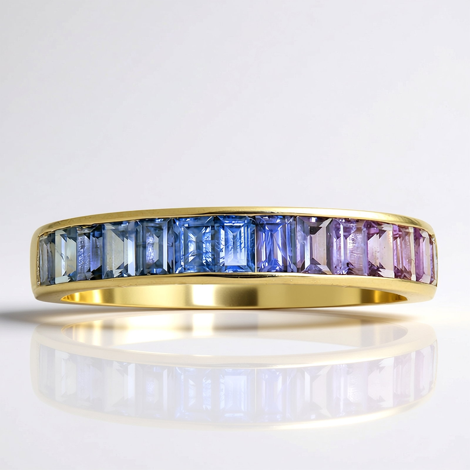 Zilveren Ring met Roségouden Plating en Witte Cambodjaanse Zirkonen – 0,16 ct Geometrisch