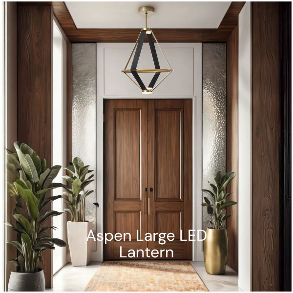 Hubbardton Forge 401321 Aspen 3-lt 23" LED Large Lantern