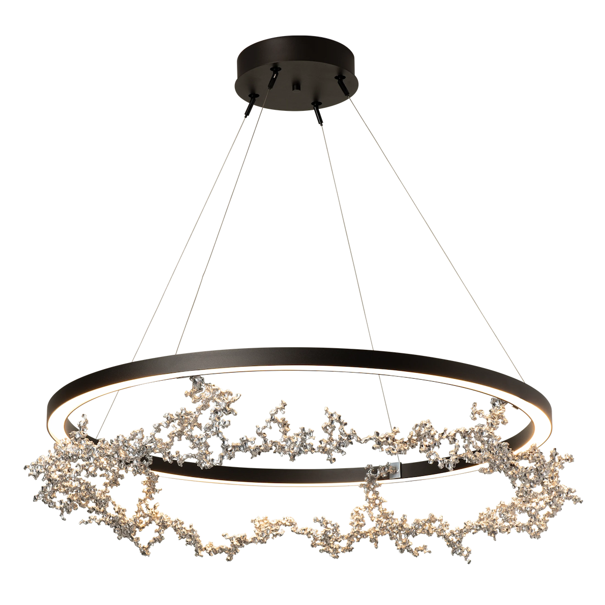 Hubbardton Forge 401330 Coral 1-lt 41" LED Ring Pendant