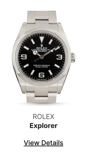 Pre-Owned Black Dial Rolex Explorer Stainless Steel Ref 124270