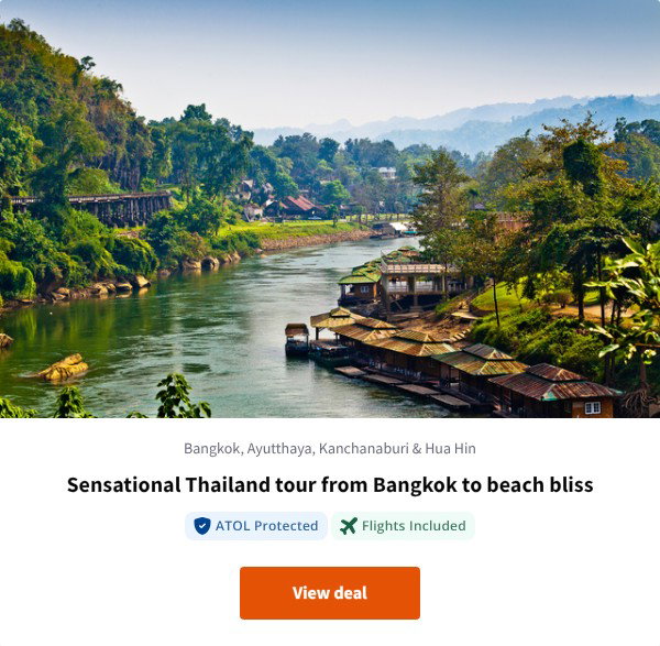 Sensational Thailand tour from Bangkok to beach bliss