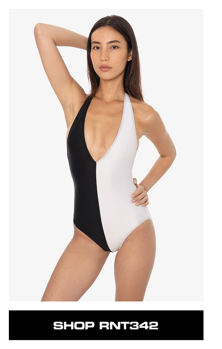 2-Tone Halter One Piece