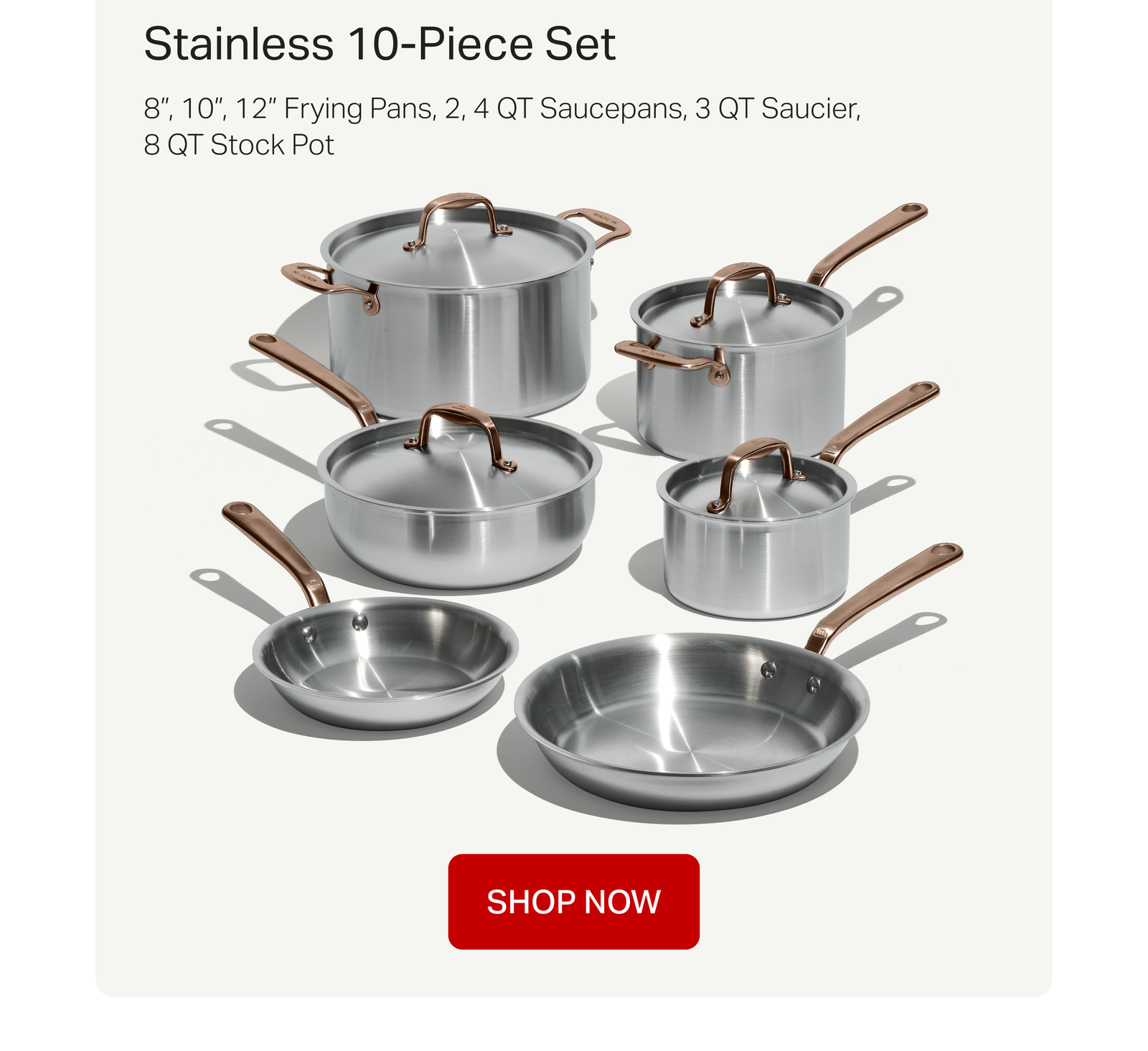 Stainless 10-Piece Set - Shop Now
