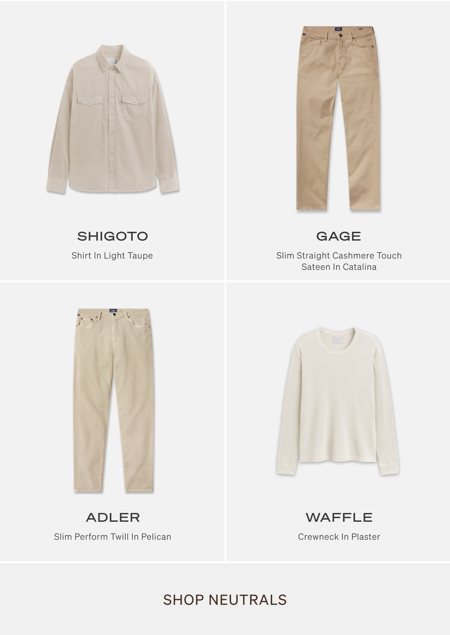 Shop Men's New Neutrals