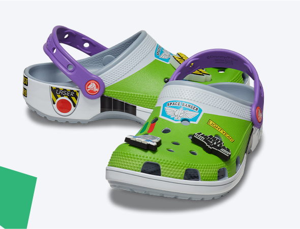 Display Image of Buzz Lightyear Themed Crocs Clogs