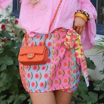 Hippie skirt flower patch