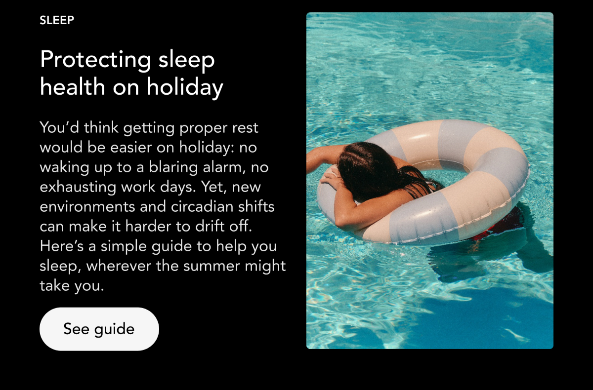 Protecting sleep health on holiday