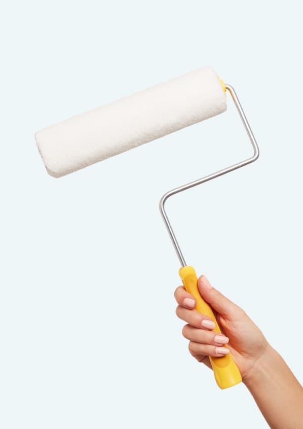 Paint roller and roller cover