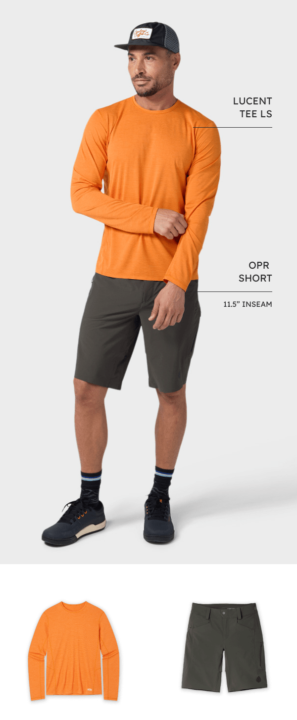 Men's Lucent Tee LS and Men's OPR Short