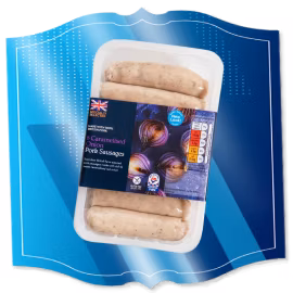 Caramelised Onion Pork Sausages six pack