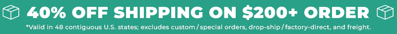 40% Off Shipping on $200+