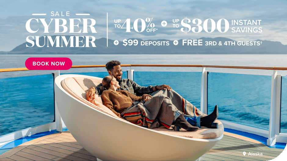 Cyber Summer. Up to 40% off plus up to $300 instant savings plus $99 deposits plus FREE 3rd & 4th guests. Book now.