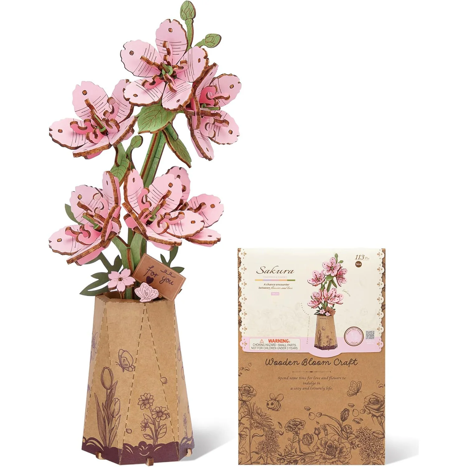 Sakura Flower Holzbausatz