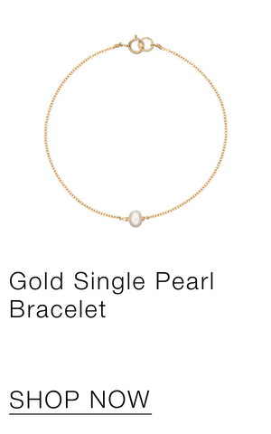 Gold Single Pearl Bracelet