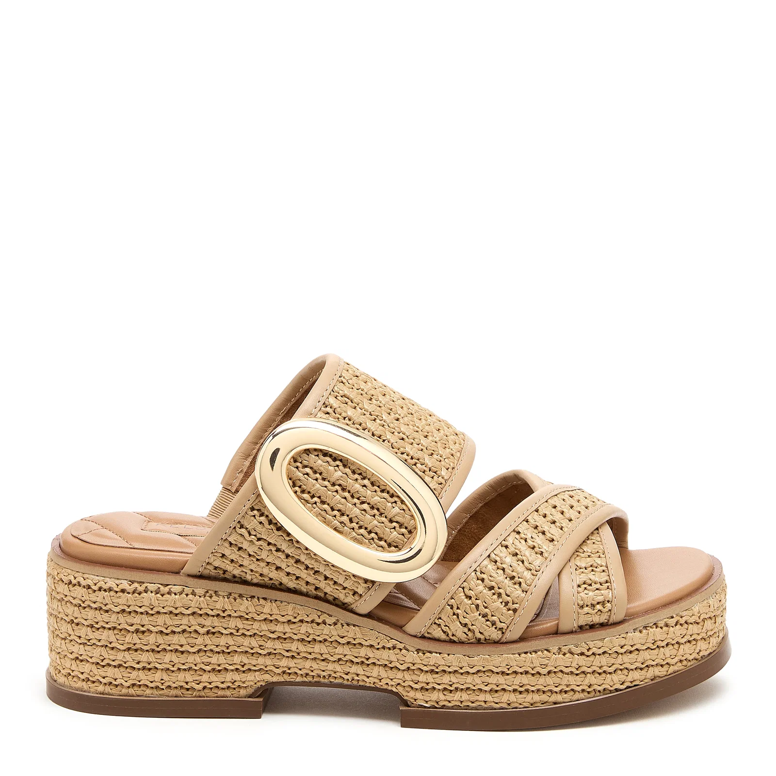 Image of Nina Raffia Wedge Sandals
