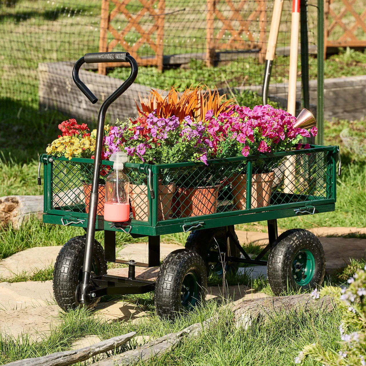 Image of Heavy Duty Utility Wagon Cart