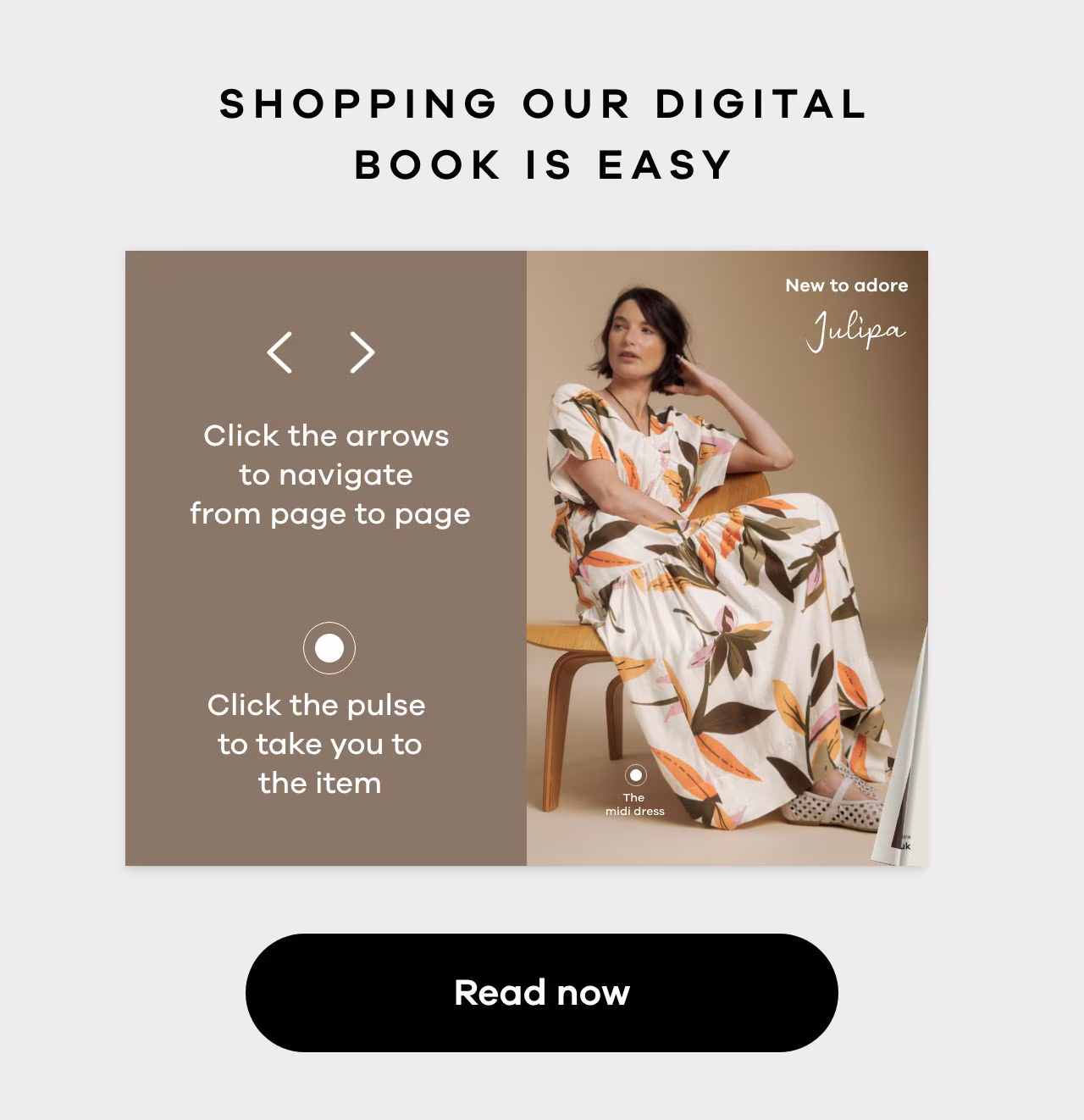 Shopping our digital book is easy