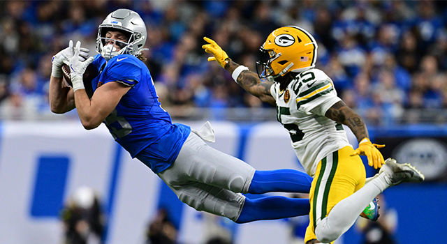 Lions WR Isaac TeSlaa enters Year 2 with more athleticism, strength: 'It's not even close'