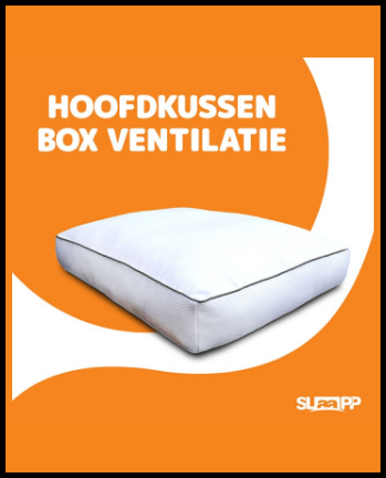 SLAAPP – Hoofdkussen Box Ventilatie – 50x60x10cm