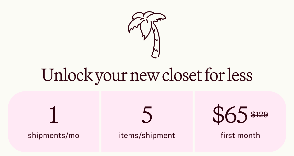 Unlock your new closet for less
