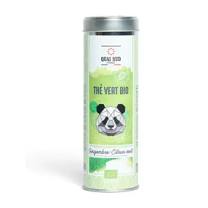 Thé Vert Bio* Aromatisé Gingembre - Citron Vert Boîte Ronde