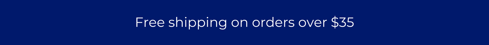 Free shipping on orders over $35