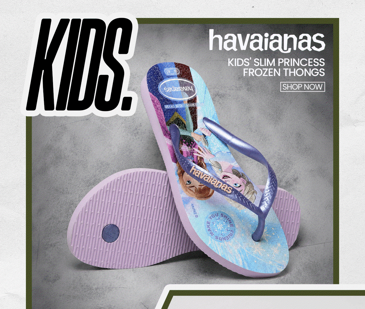 Havaianas Kids' Slim Princess Frozen Thongs
