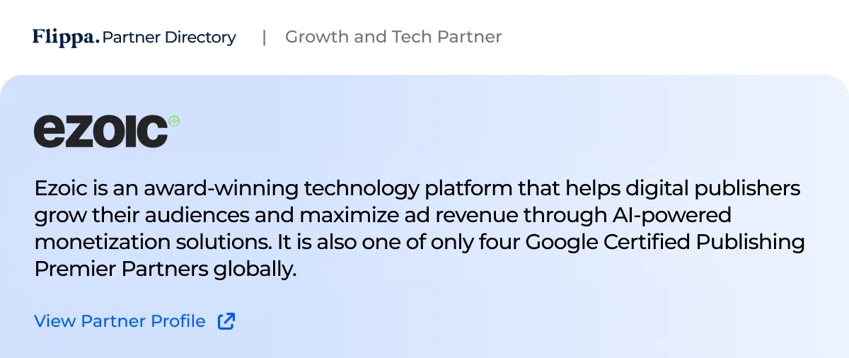 PD - Daily - Partner Announcement -  Ezoic