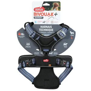 Harnais technique pour chien Bivouak bleu taille L - Zolux