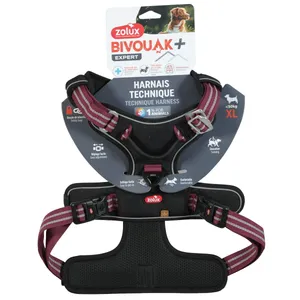 Harnais technique pour chien Bivouak rouge taille XL - Zolux