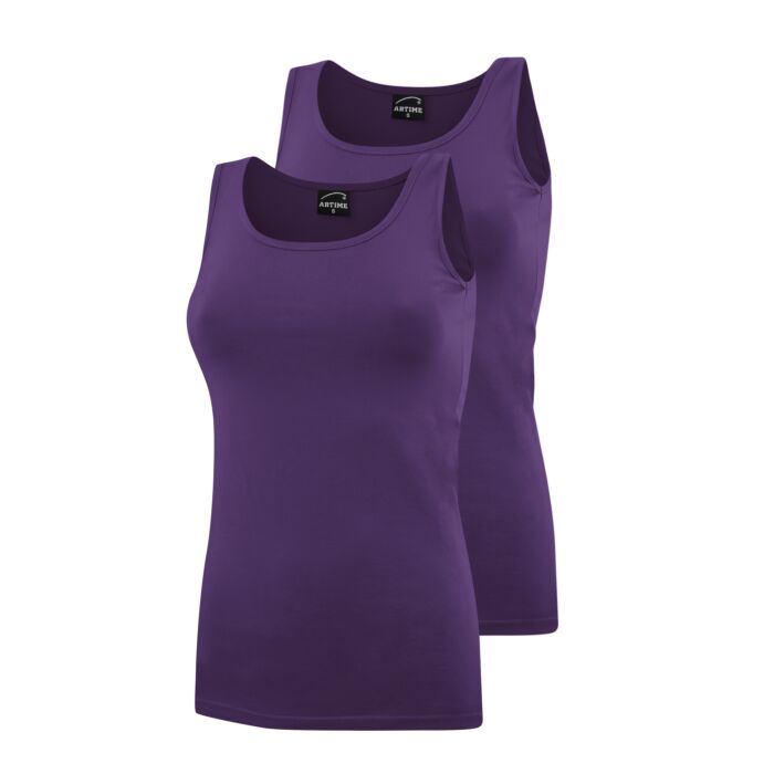 Artime Damen Top, 2er Pack , violett