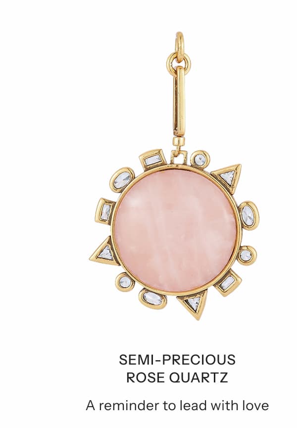 Semi-Precious Rose Quartz Charm