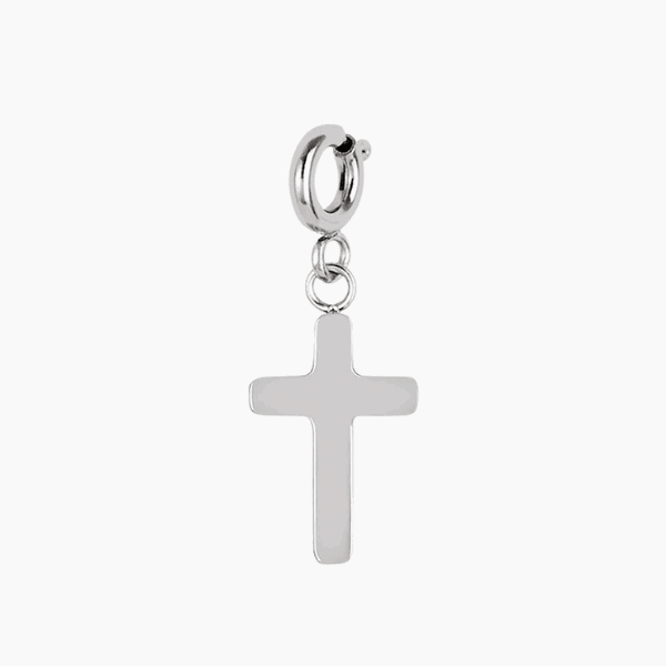 Silver Cross Charm