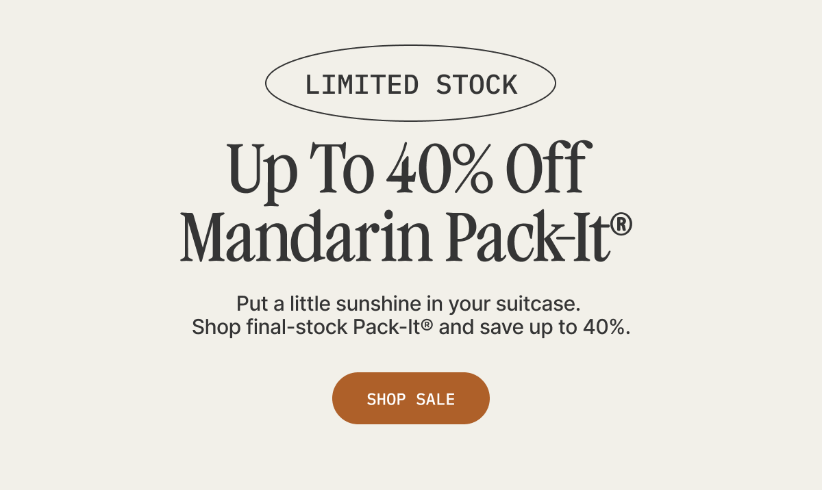 40% Off Pack-It Mandarin
