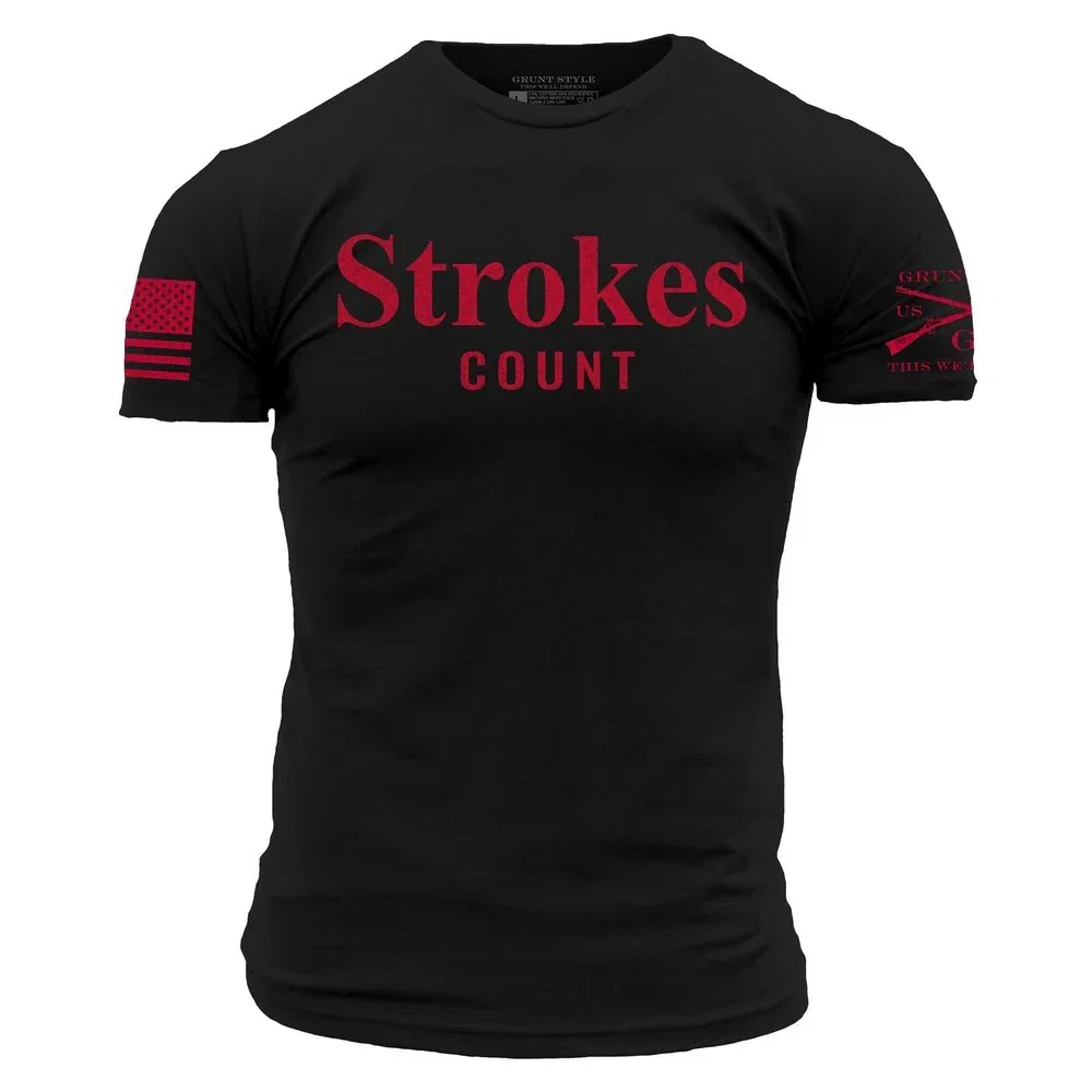 Image of Strokes Count T-Shirt - Black