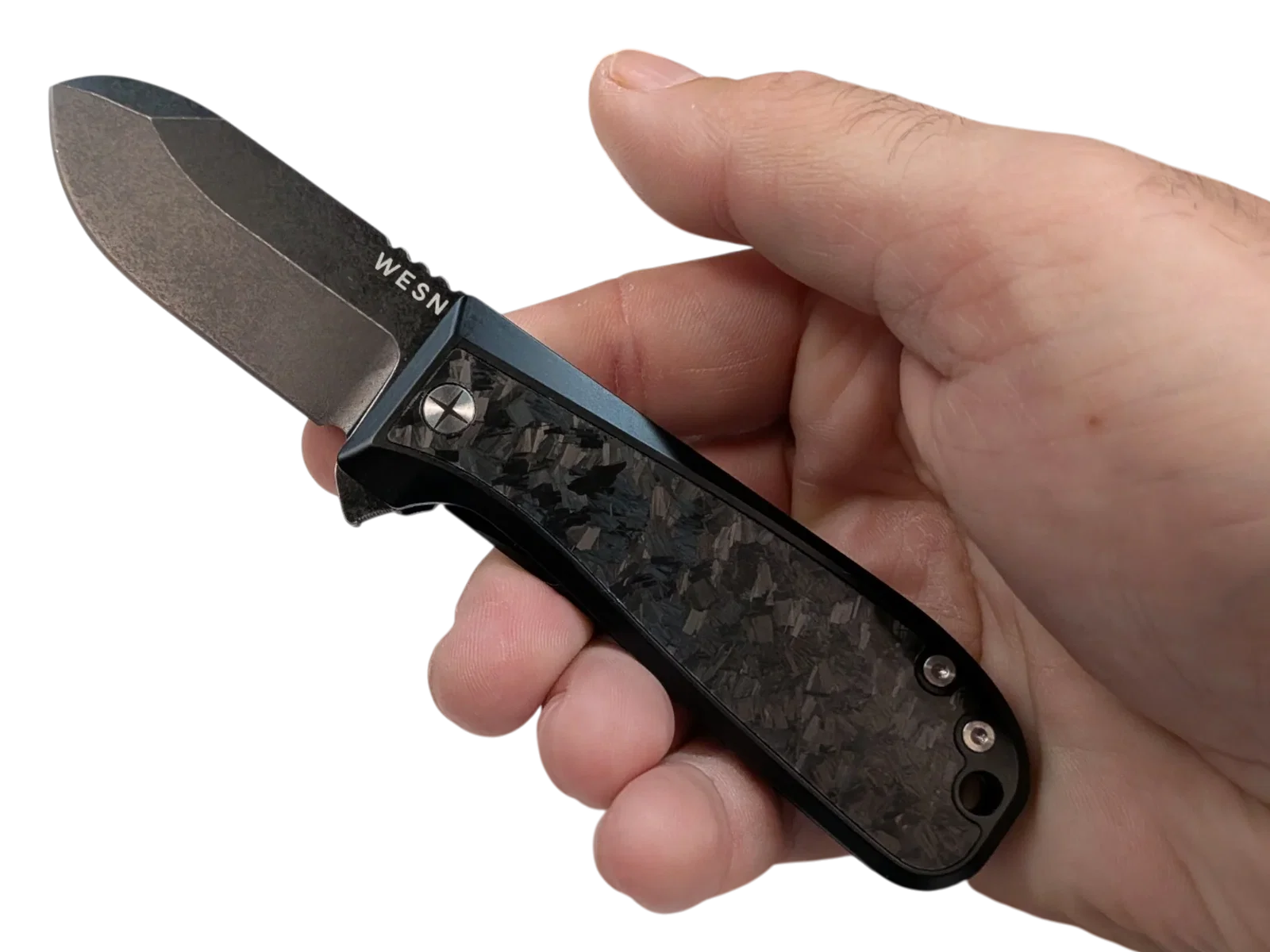 2.8 inch CPM S35VN PVD Titanium WESN x Clocks and Colours Allman Knife