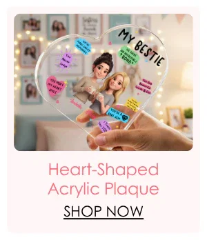 Heart-Shaped Acrylic Plaque