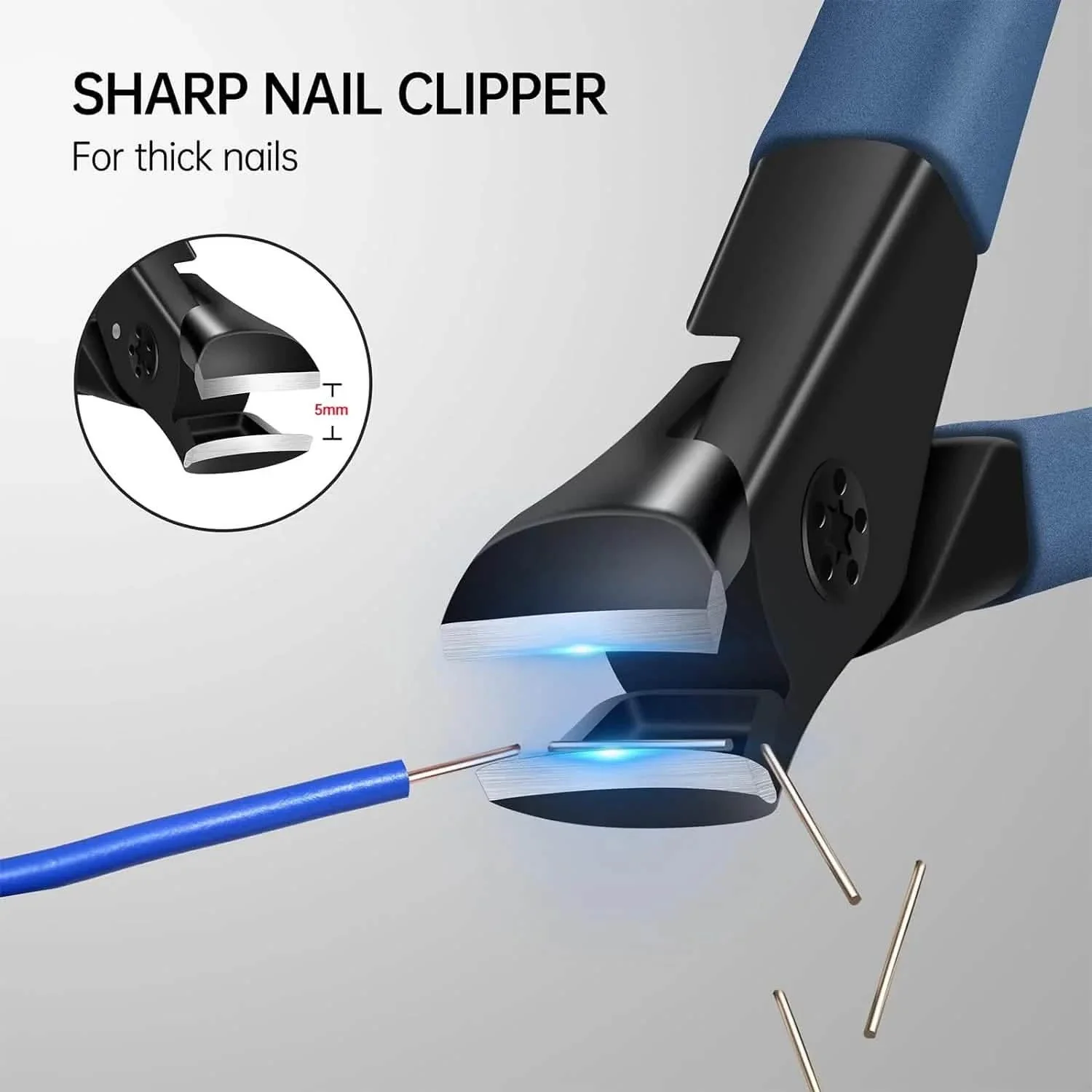 Image of Nail Clippers for Thick Toenail Nails with Wide Jaw Nail Cutter