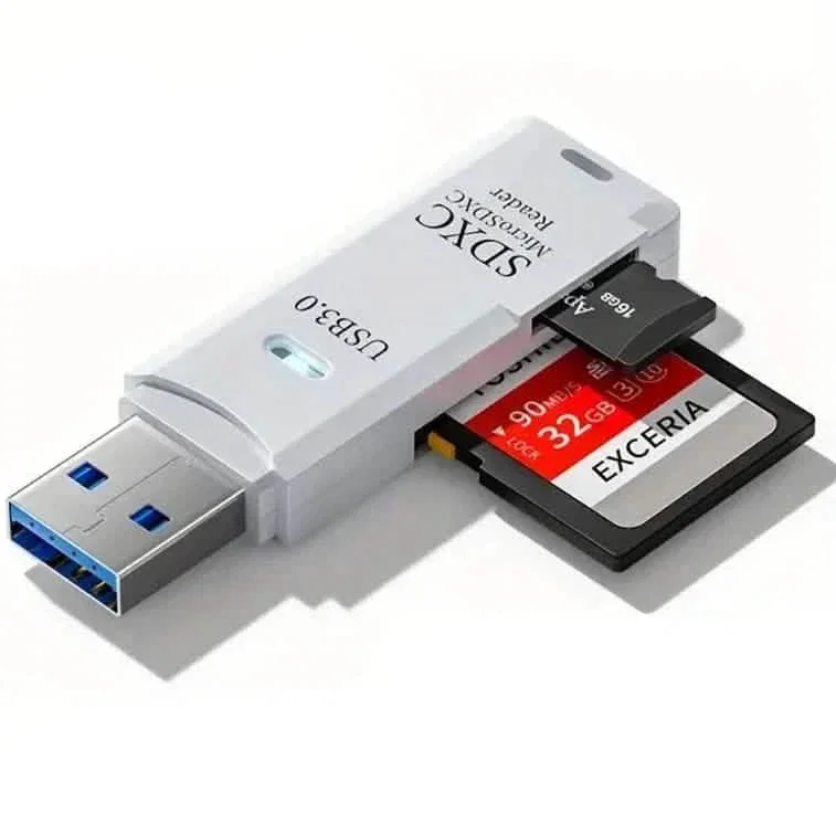Image of 2-in-1 Multi Card Reader USB 3.0 Micro SD TF Card Memory Flash Drive Adapter