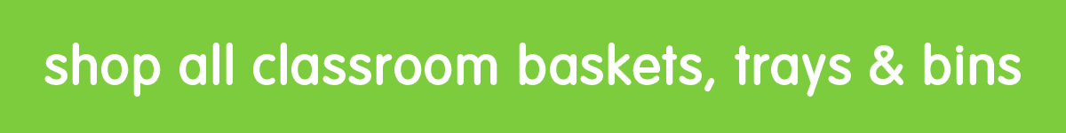 shop all classroom baskets, trays & bins