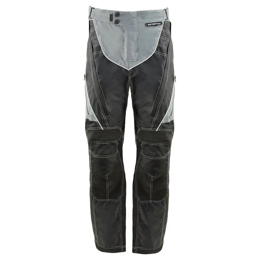Image of Milwaukee Leather MPM5730 Men's Black and Grey Tri-Tex Fabric Motorcycle Rider Pants w/ CE Armor Protection
