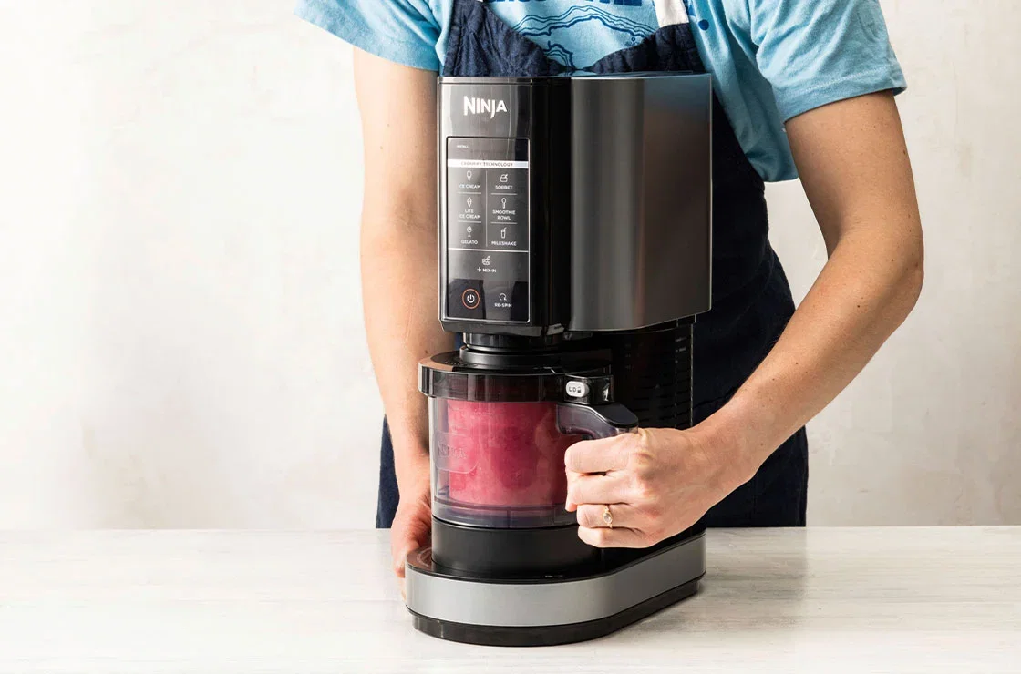 The Ninja CREAMi, a blade-style ice cream machine