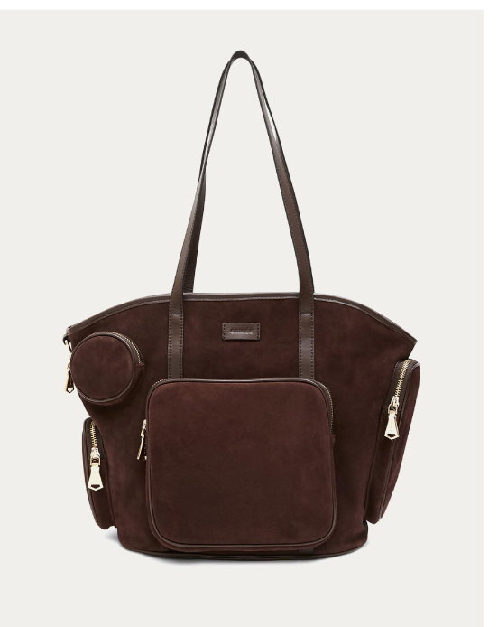 Skipper Cargo Tote in Fudge Suede