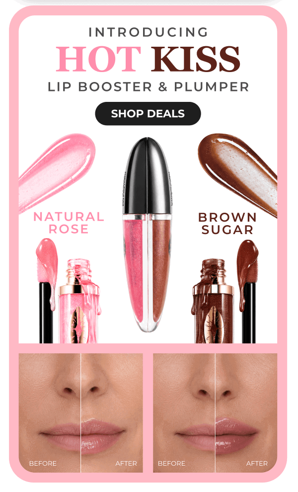 INTRODUCING HOT KISS LIP PLUMPER: Hydrates and plumps for the perfect pout!