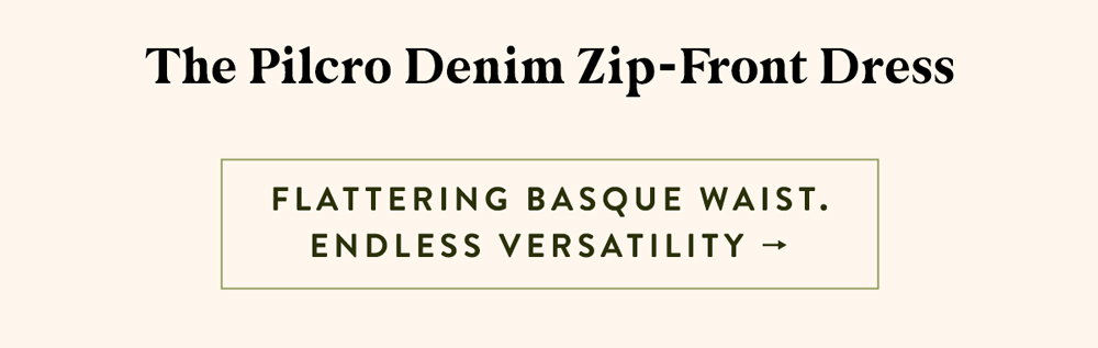 Pilcro Denim Zip-Front Dress