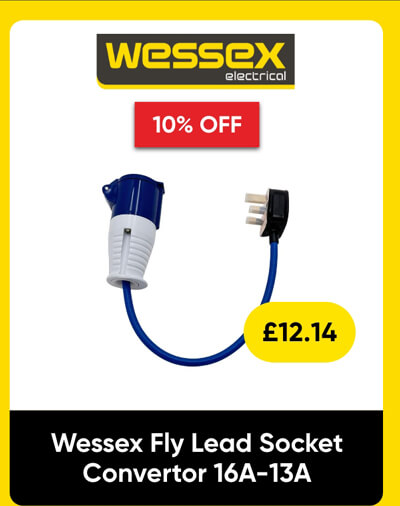 Wessex Fly Lead Socket Convertor 16A-13A