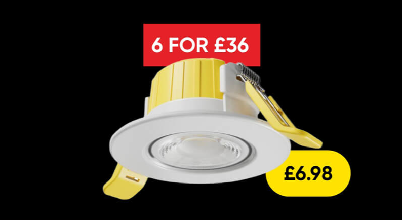 Wessex LED Integrated Dimmable Fire Rated Downlight IP65 6W 600lm 3CCT