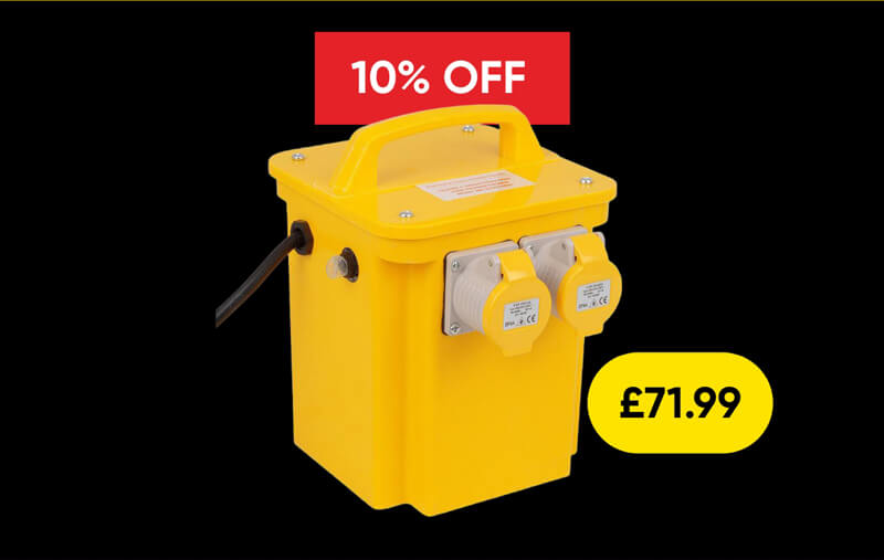 Wessex 110V Tool Transformer 3kVA 2 x 16A Outlets