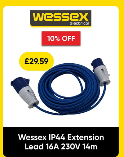 Wessex IP44 Extension Lead 16A 230V 14m